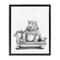 Stupell Industries Hippo Lounging on Chaise Floating Frame By Rachel Nieman